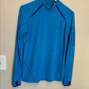 Coolibar Men's Vibrant Blue Long Sleeve UPF 50+